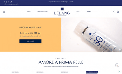Lelang Skin Care - Custom Hero